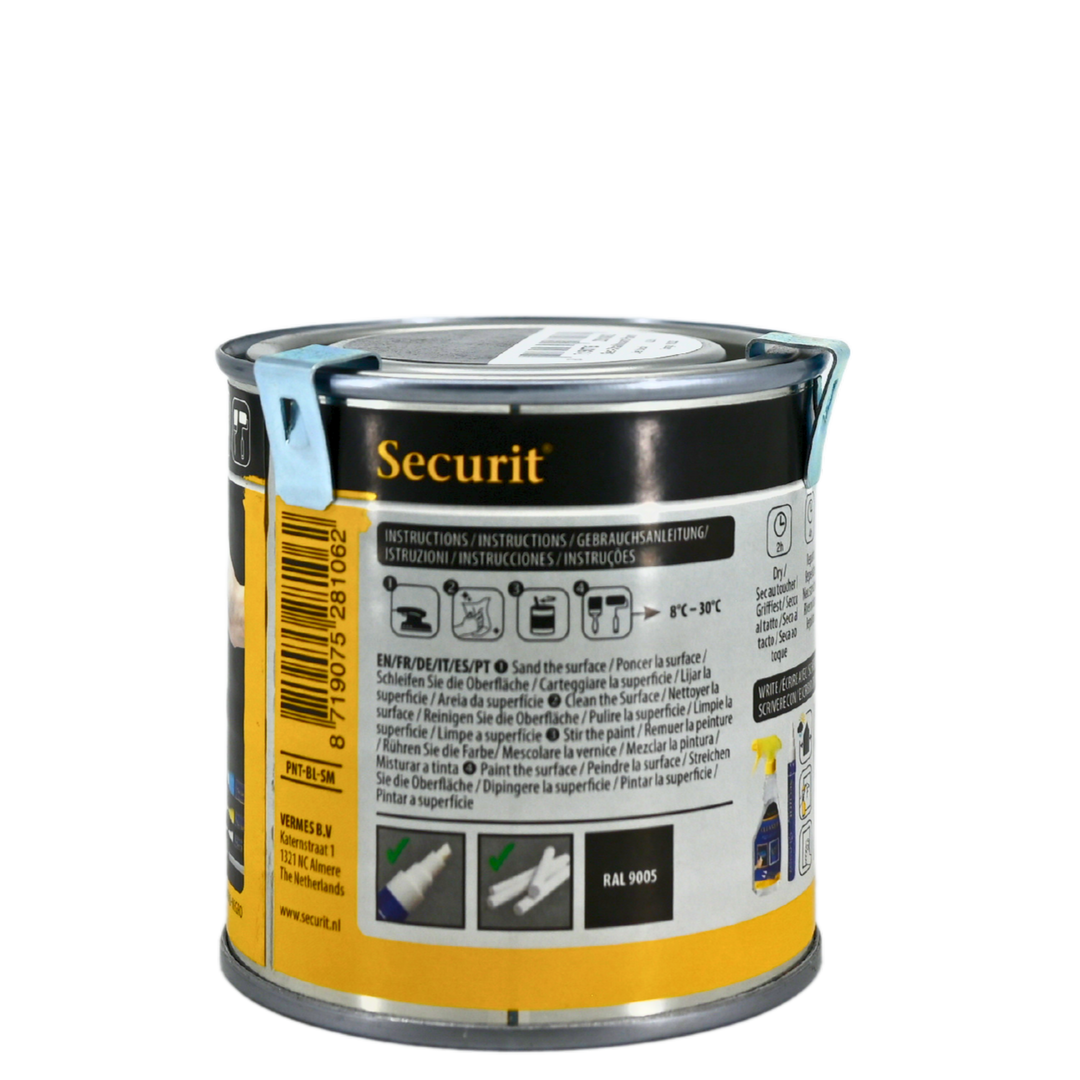 American Metalcraft PNTBLSM 250ml Water Based Black Acrylic Chalkboard Paint