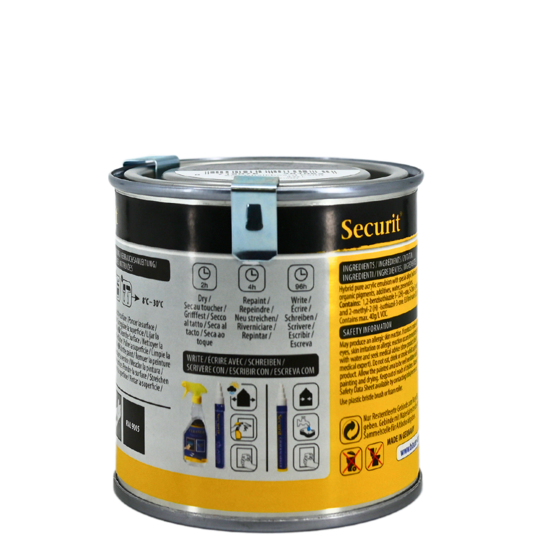 American Metalcraft PNTBLSM 250ml Water Based Black Acrylic Chalkboard Paint