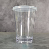 American Metalcraft PTL14 Takeout Tumbler with Lid 14 oz