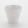 American Metalcraft MELPOTC24 24 oz White Speckled Melamine Flower Pot