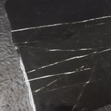American Metalcraft MBR15 14.5" Rectangular Dual Tone Black Marble Melamine Serving Platter