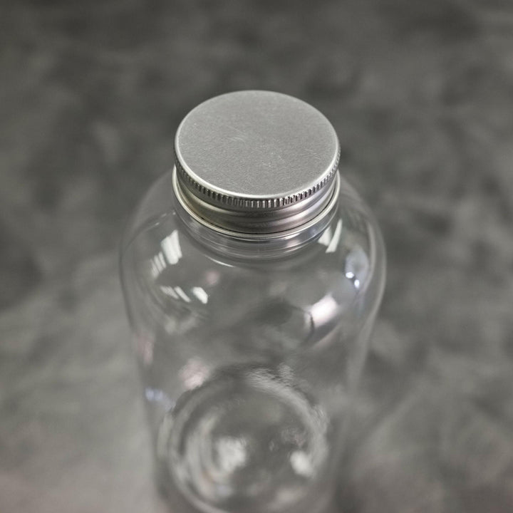 American Metalcraft BV8 8 oz Plastic Beverage Bottle with Aluminum Lid American Metalcraft