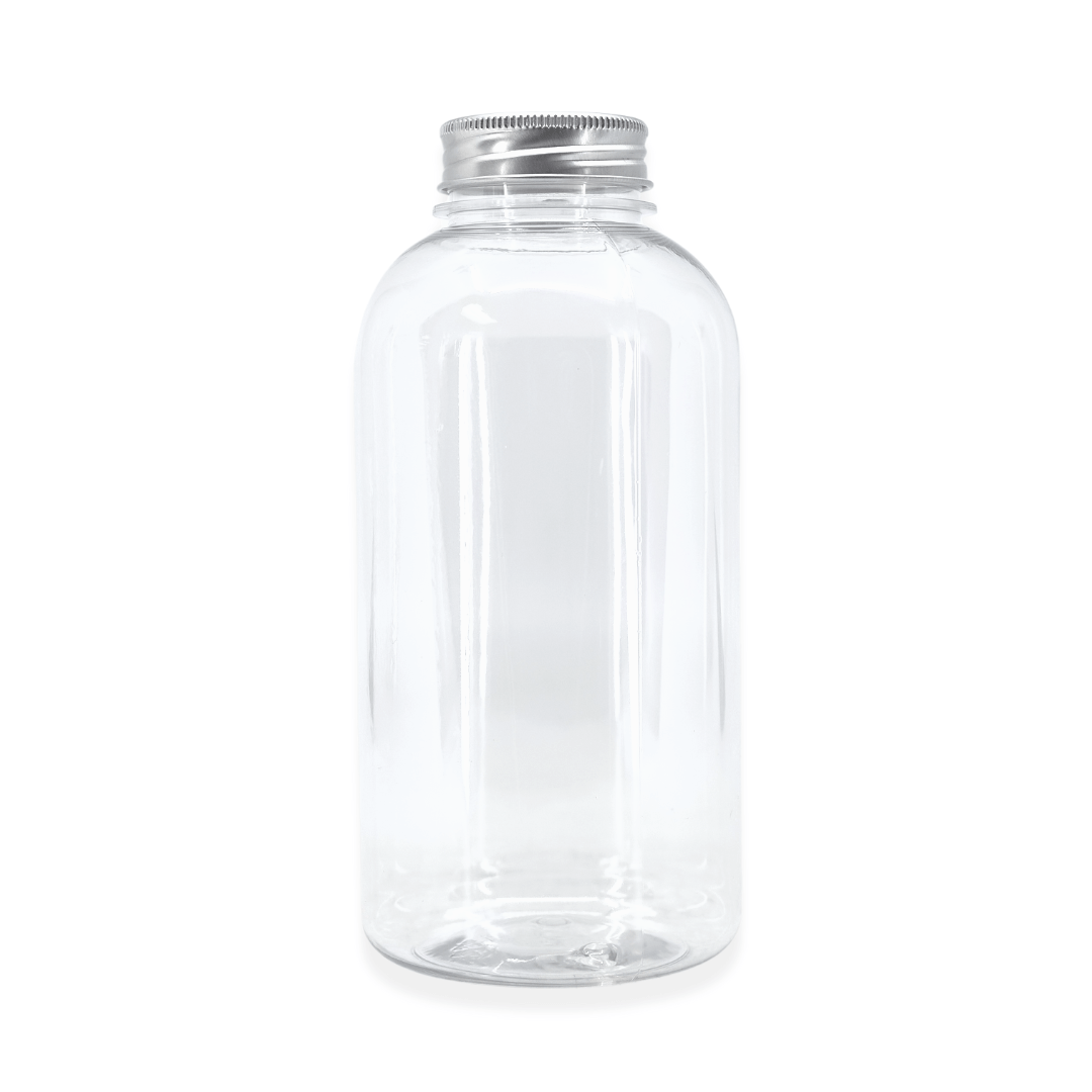 American Metalcraft BV8 8 oz Plastic Beverage Bottle with Aluminum Lid American Metalcraft
