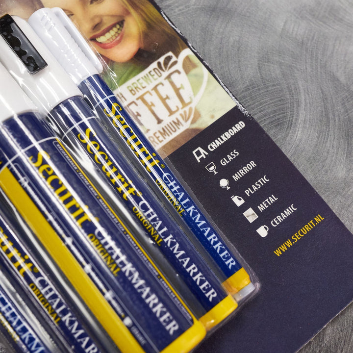 American Metalcraft 5 Pack White Chalk Markers (BLSMAMIXV5WT) American Metalcraft