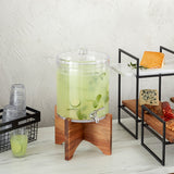American Metalcraft JBASEA8 Acacia Wood 11.875" x 11.875" x 7.75" Base for JUICE6 Juice Dispenser