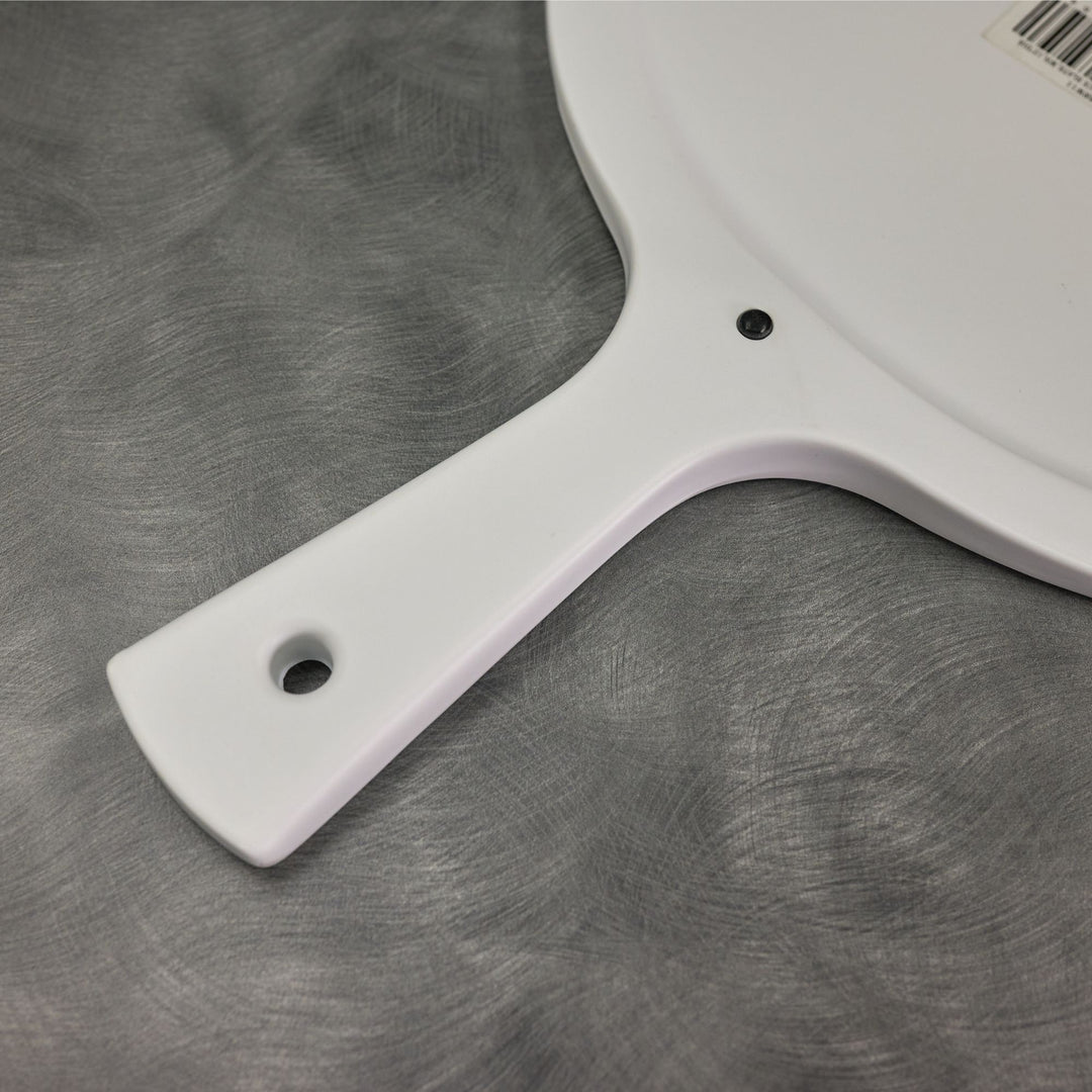 American Metalcraft FSRW11  12" Round White Faux Slate Serving Peel