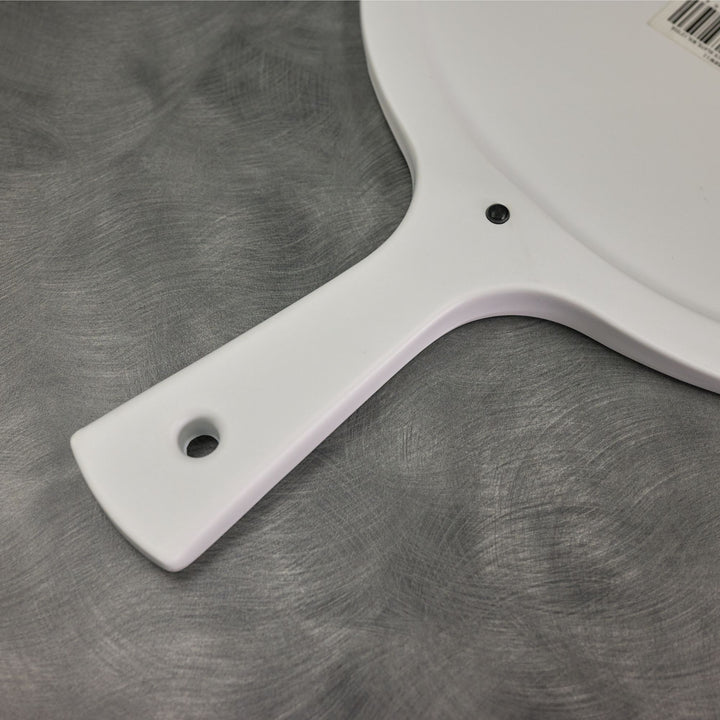 American Metalcraft FSRW11  12" Round White Faux Slate Serving Peel