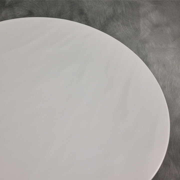 American Metalcraft FSRW11  12" Round White Faux Slate Serving Peel