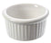 American Metalcraft CRMK275 2.75 oz White Round Ceramic Fluted Ramekin