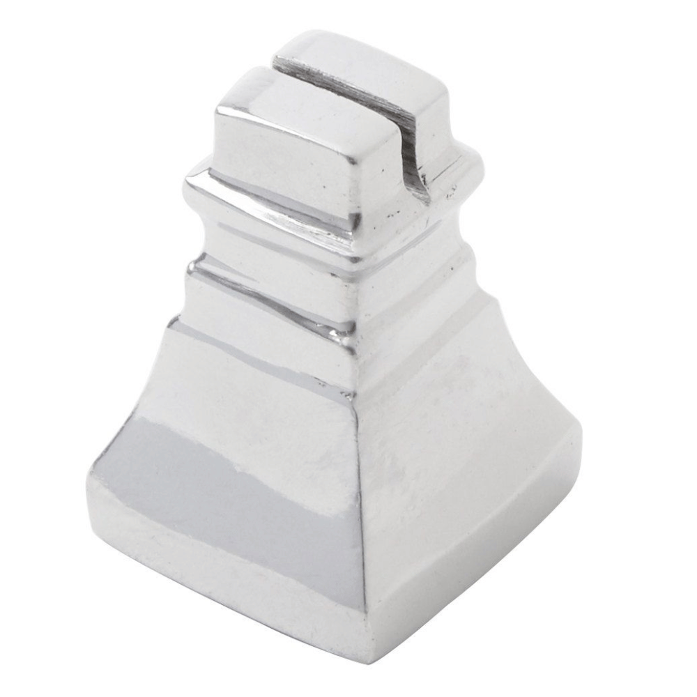 American Metalcraft ALMSQ 1-1/4" Cast Aluminum Tower Card Holder