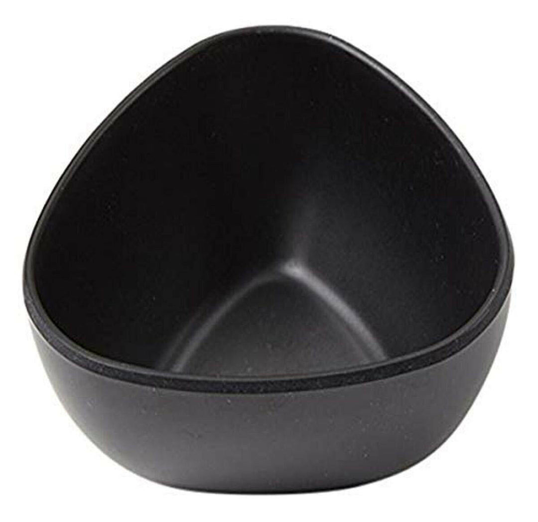 American Metalcraft TSCB4 4 Oz Black Triangular Sauce Cup American Metalcraft