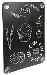 American Metalcraft PFW2736BL 10-7/8" x 13-7/8" Rectangular Double-Sided Window Chalkboard