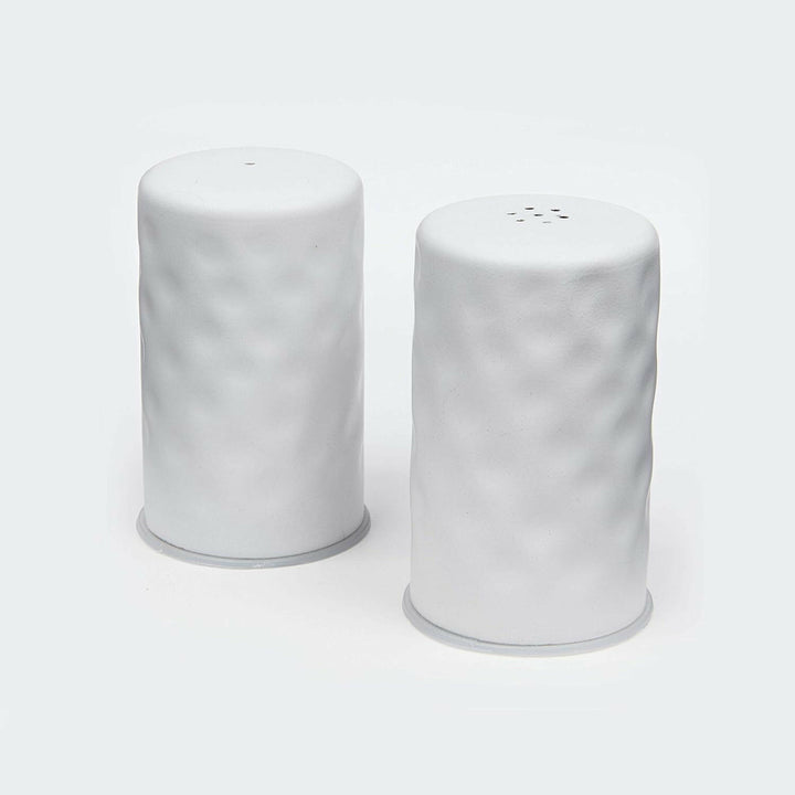 American Metalcraft WHSP2 2 Oz White Hammered Finish Salt and Pepper Shaker Set American Metalcraft