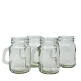 American Metalcraft MMJS 4 oz mini Mason Jar Set of 4