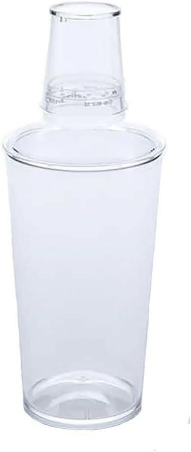 American Metalcraft PCS16 16 oz Clear Plastic Cocktail Shaker American Metalcraft
