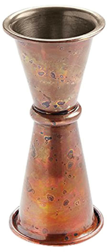 American Metalcraft ACJ4 1 oz X 1.5 oz Antique Copper Jigger American Metalcraft