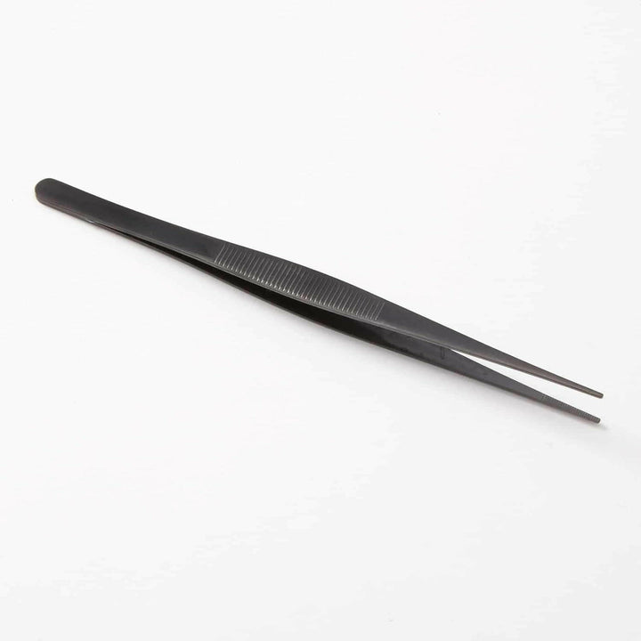 American Metalcraft TWSB6 6.25" Black Bar Tweezers American Metalcraft