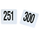 American Metalcraft 4" Table Numbers 251-300