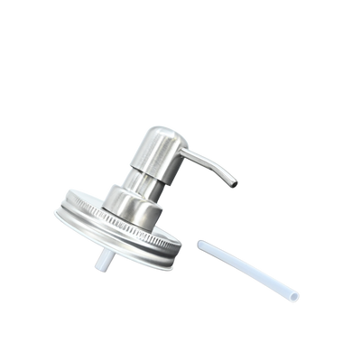 American Metalcraft MJP3 Stainless Steel Mason Jar Lid with Pump