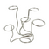 American Metalcraft WS5 Stainless Steel 5-Cone Stand American Metalcraft