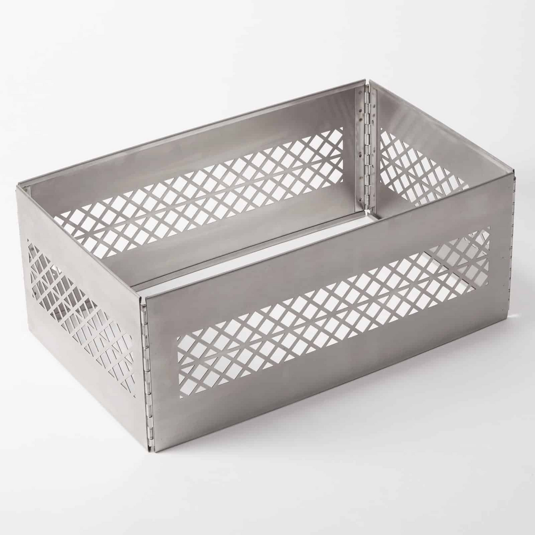 American Metalcraft KSMC20 20.125" x 12.375" x 8.25" KD Sleeve Full Stainless Steel Size Milk Crate