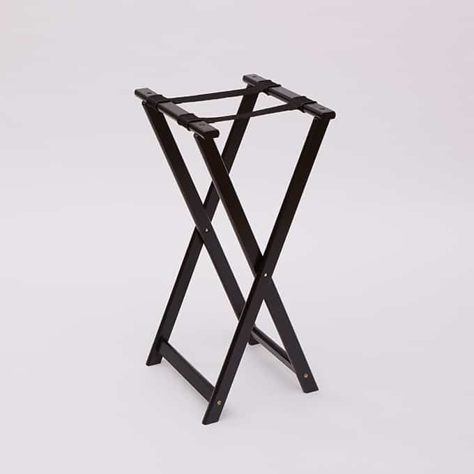 American Metalcraft WTSB39 39" Black Wood Tray Stand
