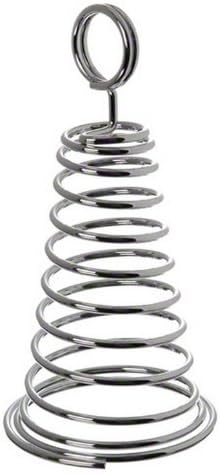 American Metalcraft MHSC6 6" Spiral Chrome Card Holder