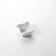 American Metalcraft SQVY2 2.5 oz Square Wavy White  Porcelain Sauce Cup