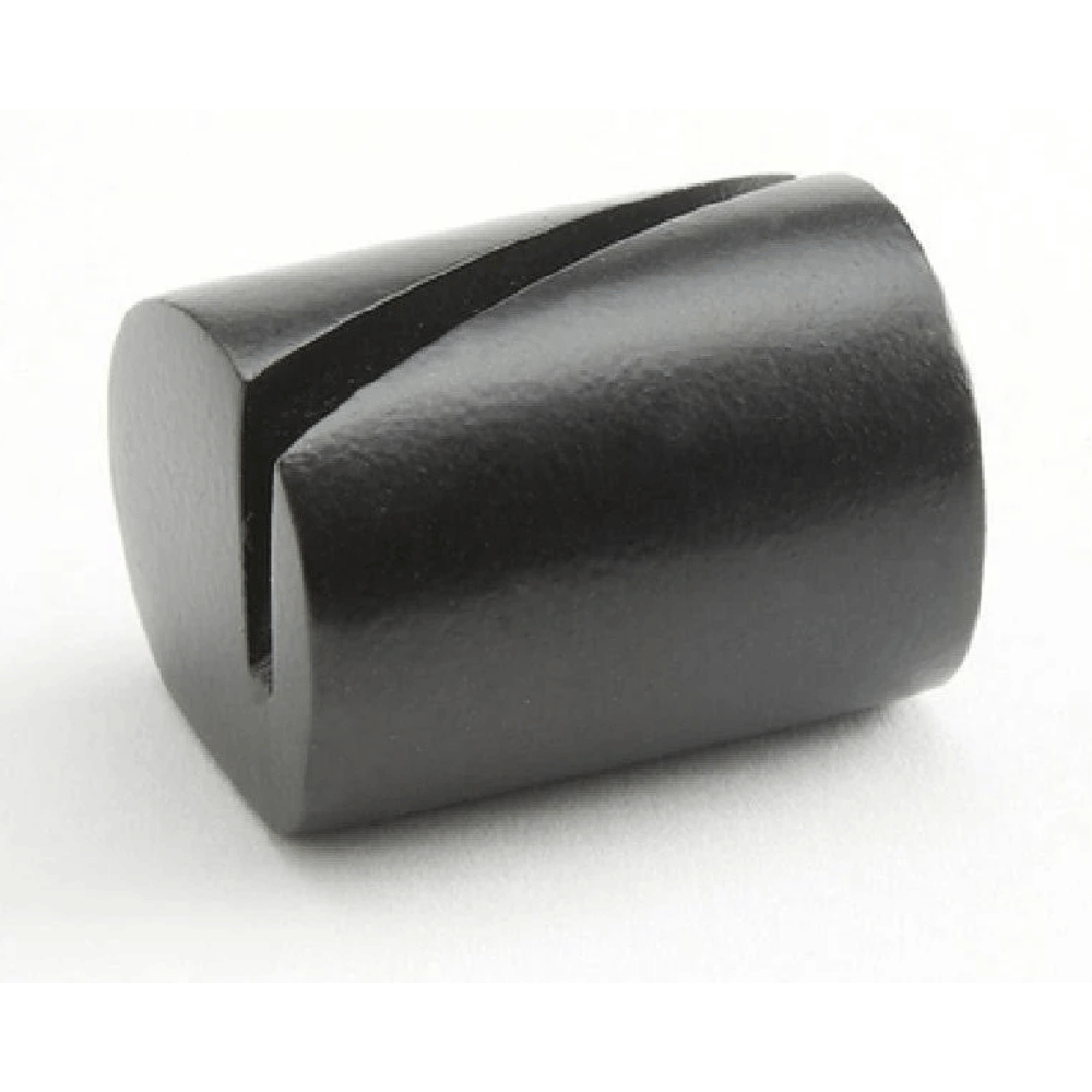 American Metalcraft BLCHL2 Black Aluminum Angled Cut Cylinder Card Holder