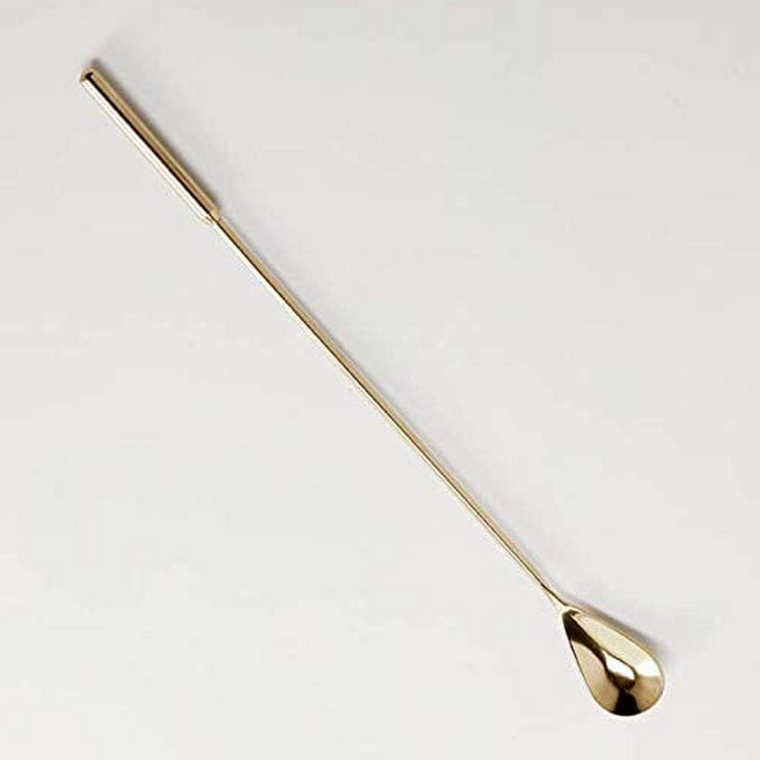 American Metalcraft BSG12 12" Stainless Steel Gold Weighted Bar Spoon