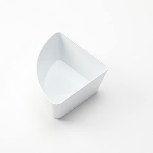 American Metalcraft B124W Del Mar 24 oz. Quarter Round White Plastic Stackable Serving Bowl
