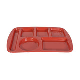 Parade Plastics Red Compartment Tray 10" x 15"