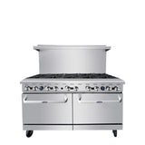 Atosa AGR-10B 60 Inch 10 Burner Commercial Gas Range Dual Oven