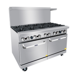 Atosa AGR-10B 60 Inch 10 Burner Commercial Gas Range Dual Oven