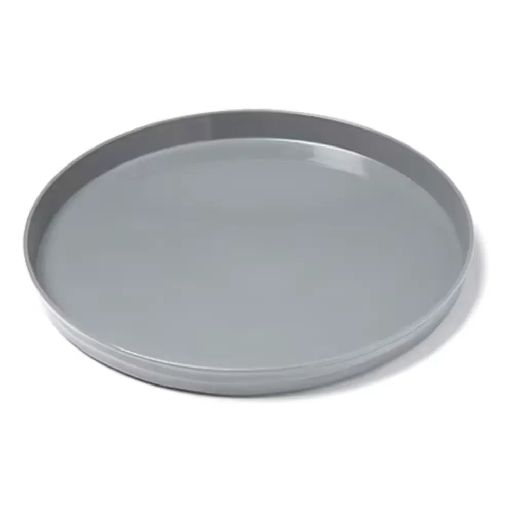 American Metalcraft BL12G 12 Inch Round Gray Plastic Stackable Tray