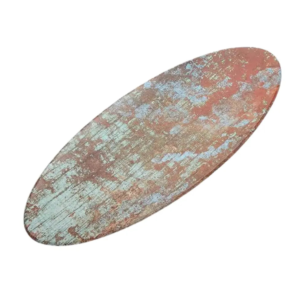 American Metalcraft RM25 Oval Melamine Serving Board Reclaimed Wood Look 25.5"