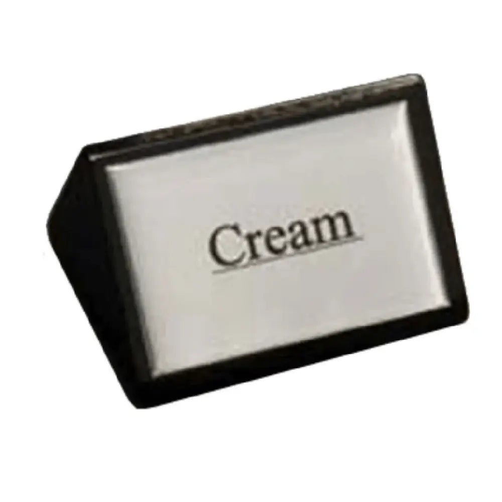 American Metalcraft SIGNCR11 Black Wood Block Cream Sign 3"