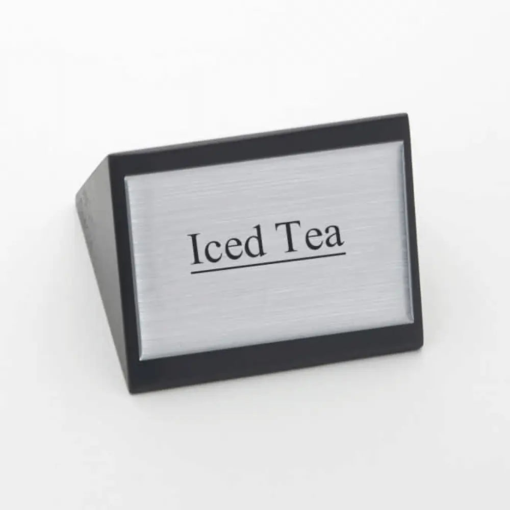 American Metalcraft Black Wood Block Iced Tea Sign | SIGNIT2
