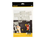 American Metalcraft SECSTN5 Clear Stencil Set, 6 Sheets 9x13"