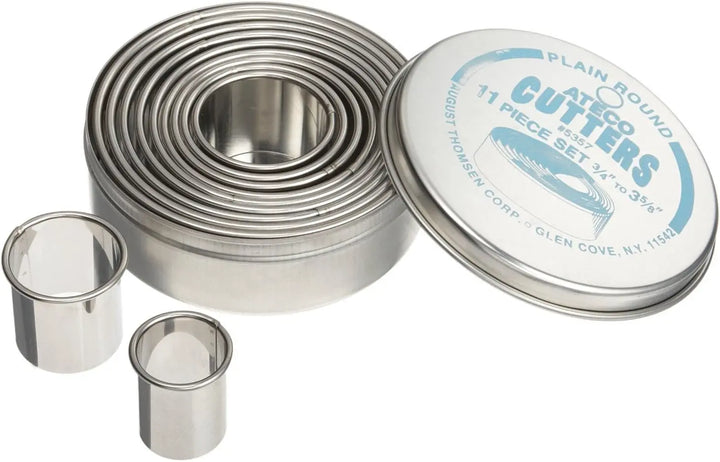 Ateco 5357 Plain Round Cutter Set Ateco