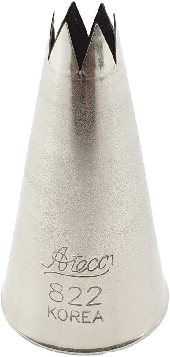 Ateco 822 SS Star Pastry Decorating Tip 1/4" Ateco