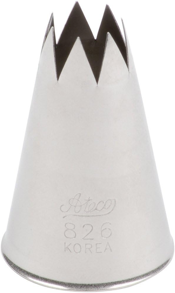 Ateco 826 SS Star Pastry Decorating Tip 1/2" Ateco