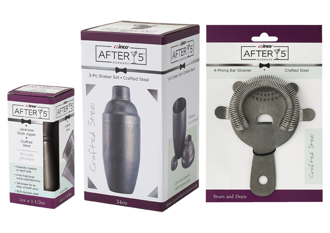 Winco BS-15 15 oz Bar Shaker Cup, Crafted Steel Winco