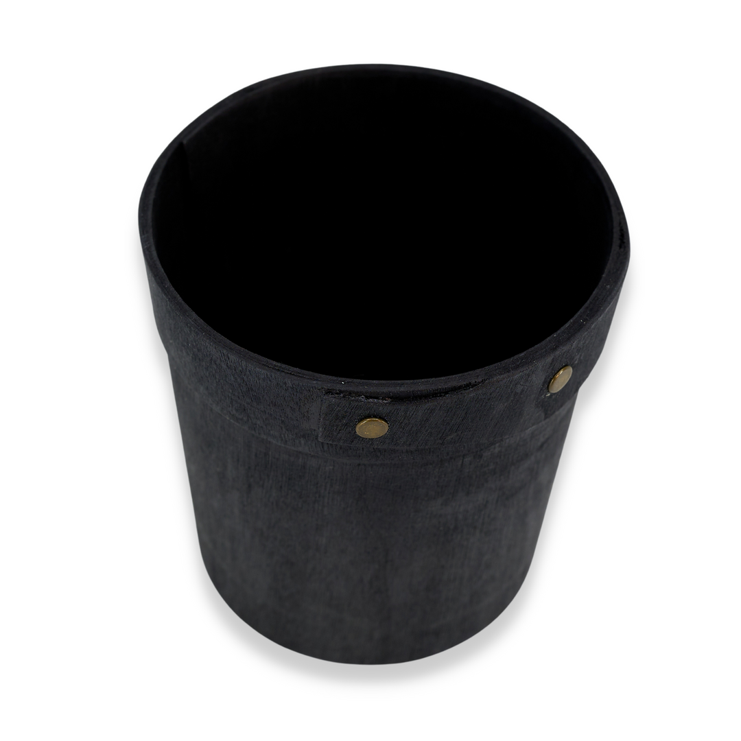 American Metalcraft PWBB4 Black Poplar Wood Box 4" American Metalcraft