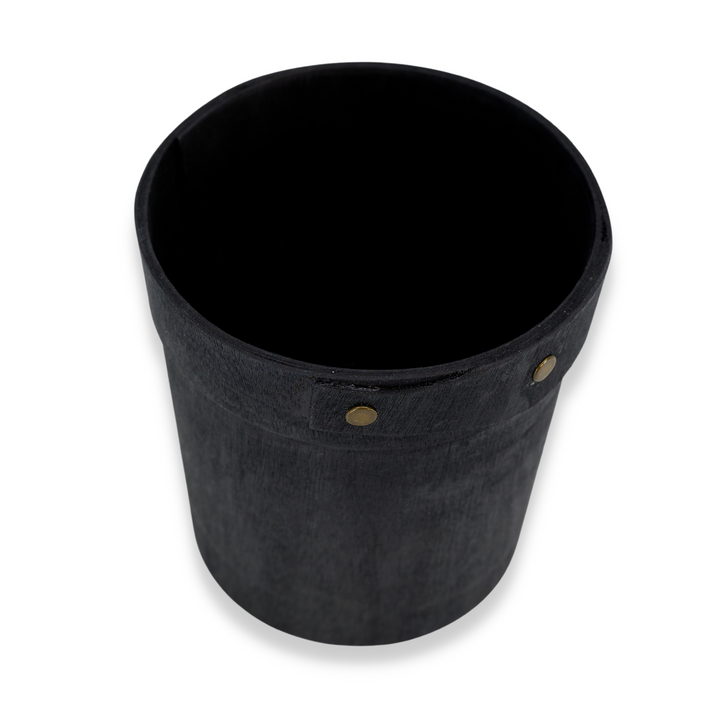 American Metalcraft PWBB4 Black Poplar Wood Box 4" American Metalcraft