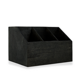 American Metalcraft PWBC7 Black Poplar Wood Coffee Caddy 7.5" x 6.5"