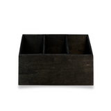 American Metalcraft PWBC7 Black Poplar Wood Coffee Caddy 7.5" x 6.5"