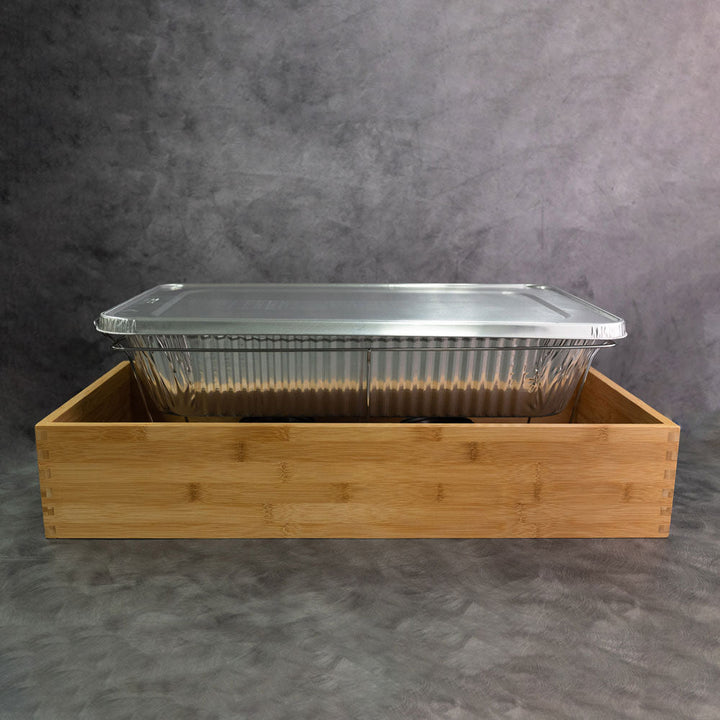 American Metalcraft WSBAL Large Bamboo Sleeve 25-3/8" x 13-1/4" x 4-3/4" American Metalcraft
