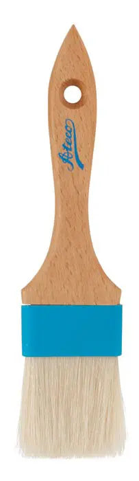 Ateco 60220 2" Flat Pastry Brush Natural Boar Bristle Ateco