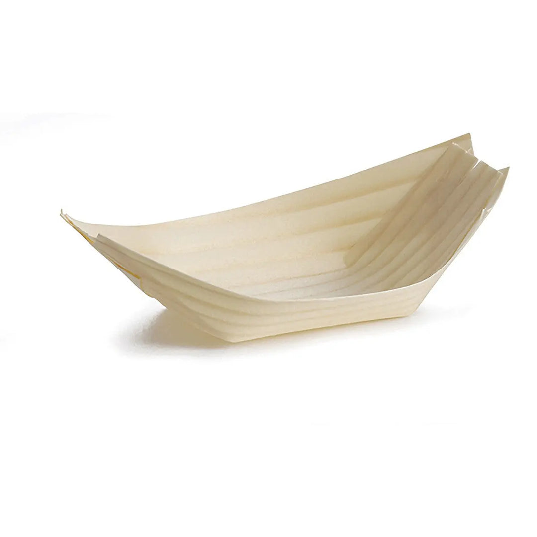 Tablecraft BAMDB45 4.75X2.5 Disposable Pinewood Bowls Tablecraft